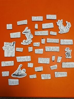 Dr. Seuss Black & White Magnetic Word and Character Set. 36 Pieces.